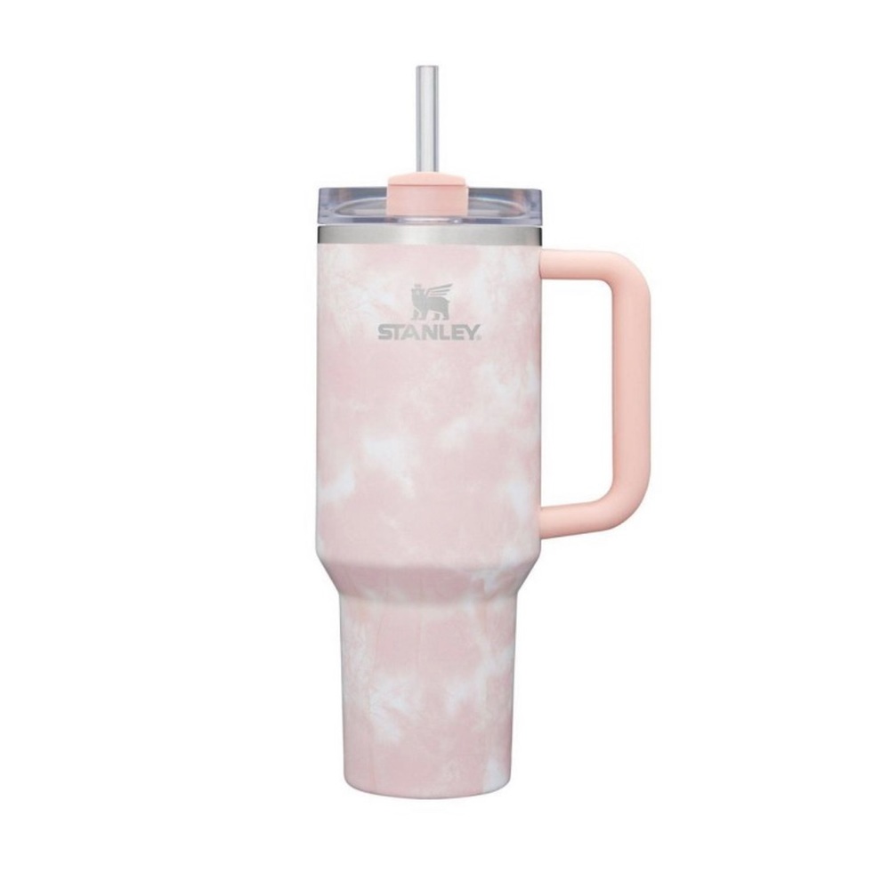 Stanley 40oz Stainless Steel H2.0 FlowState Quencher Tumbler - Peach Tie…